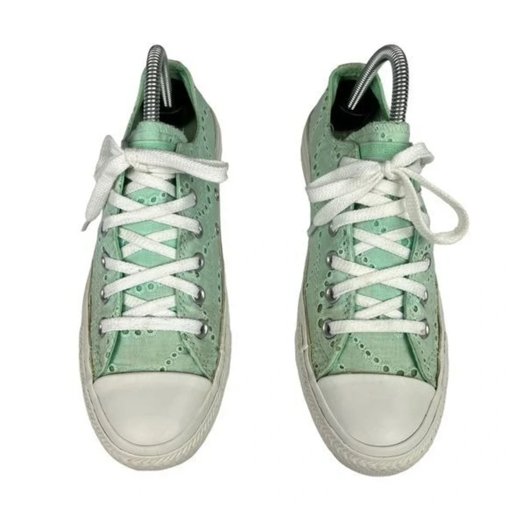 Converse Sneakers Womens 8‎ All Star Eyelet Mint Green Low Top Shoes